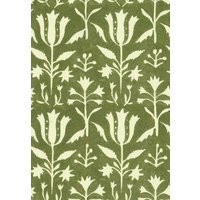 MindTheGap TULIPAN Herbal Wallpaper, Non Woven Wallcovering in Herbal/Beige, Size: 20.5" x 393.7" by DecoratorsBest | DecoratorsBest