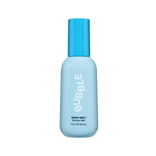 Bubble Skincare Magic Melt Makeup Remover - Micellar Milk Eye Makeup Remover Infused with Raspberry Seed Oil - Hydrating & Soothing Preppy Skikncare for Soft, Refreshed Skin (120ml) | Amazon (US)