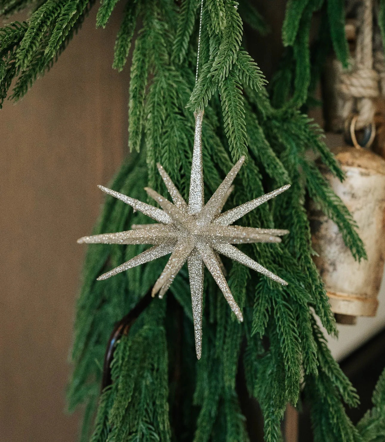 GRAND CHAMPAGNE STARBURST ORNAMENT 6” | The Crowded Table Co. 