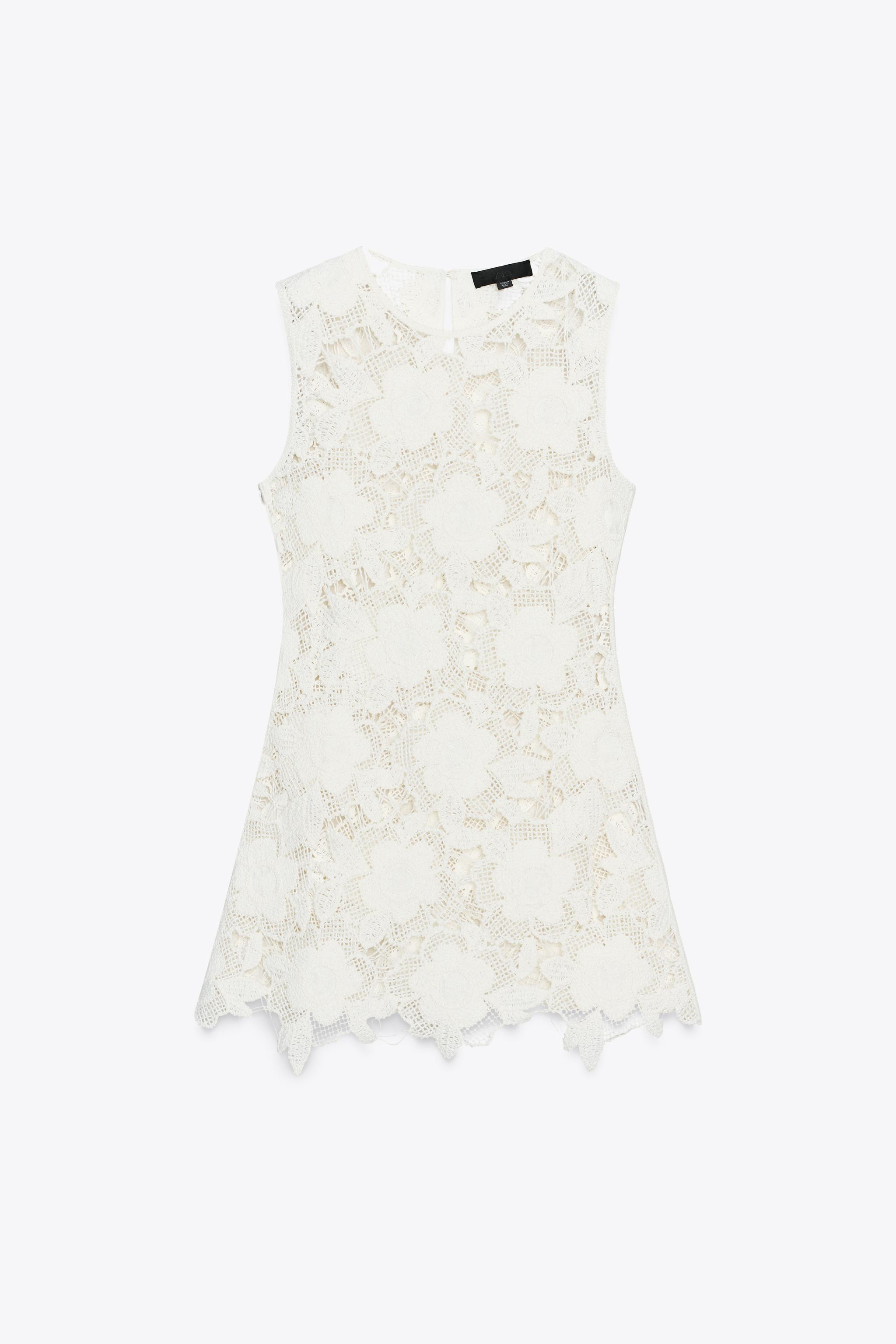 FLORAL CROCHET DRESS | Zara UK