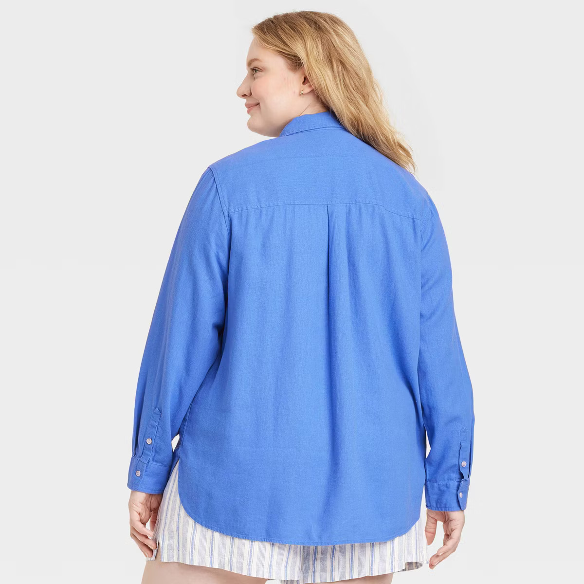 Women's Long Sleeve Collared Linen Button-Down Shirt - Universal Thread™ | Target