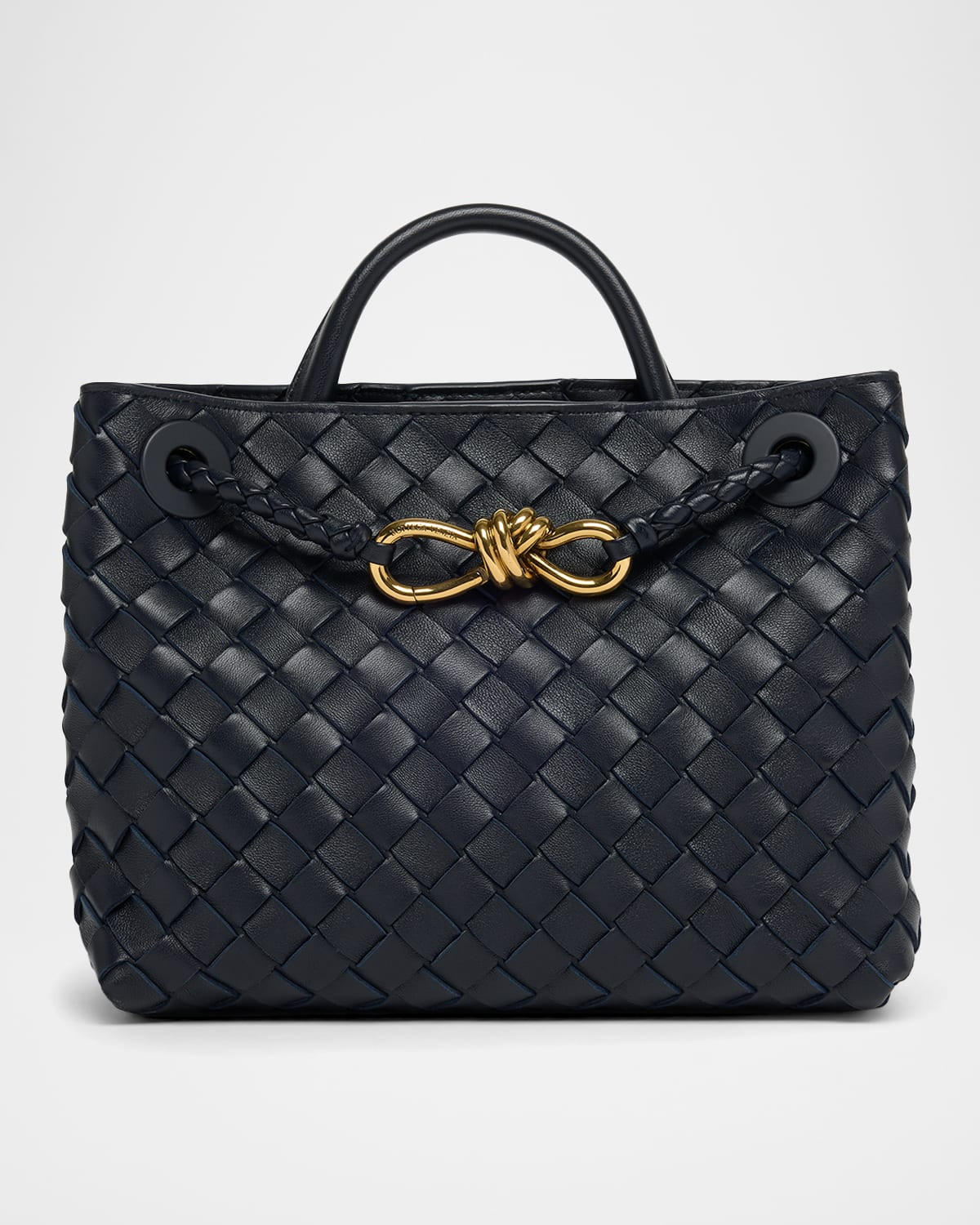 Andiamo Small Leather Top-Handle Bag | Neiman Marcus