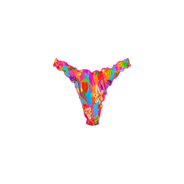 Lettuce Edge Thong Bikini Bottom - Havana Haven | Kulani Kinis US