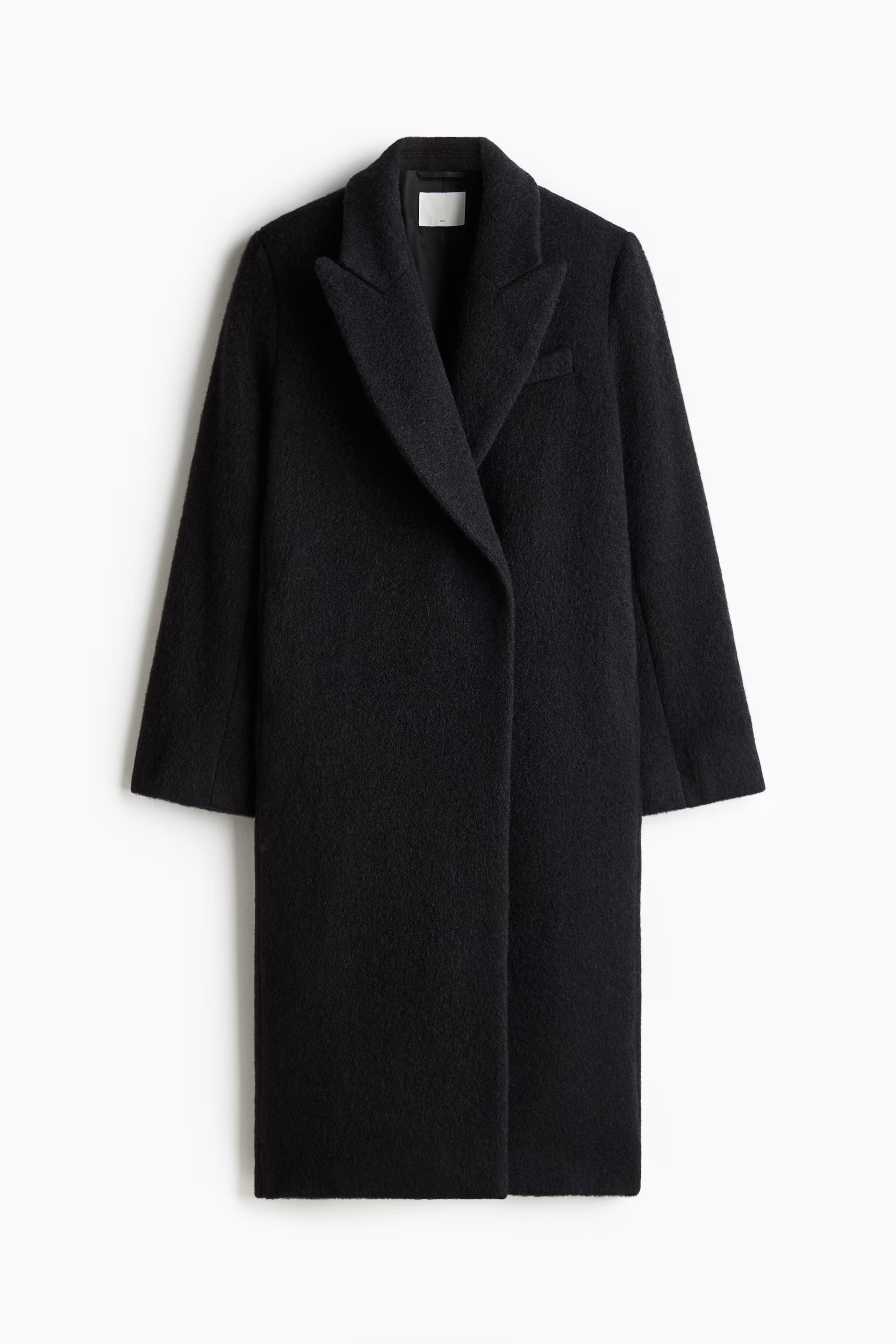 Wool coat - Black - Ladies | H&M GB | H&M (UK, MY, IN, SG, PH, TW, HK)