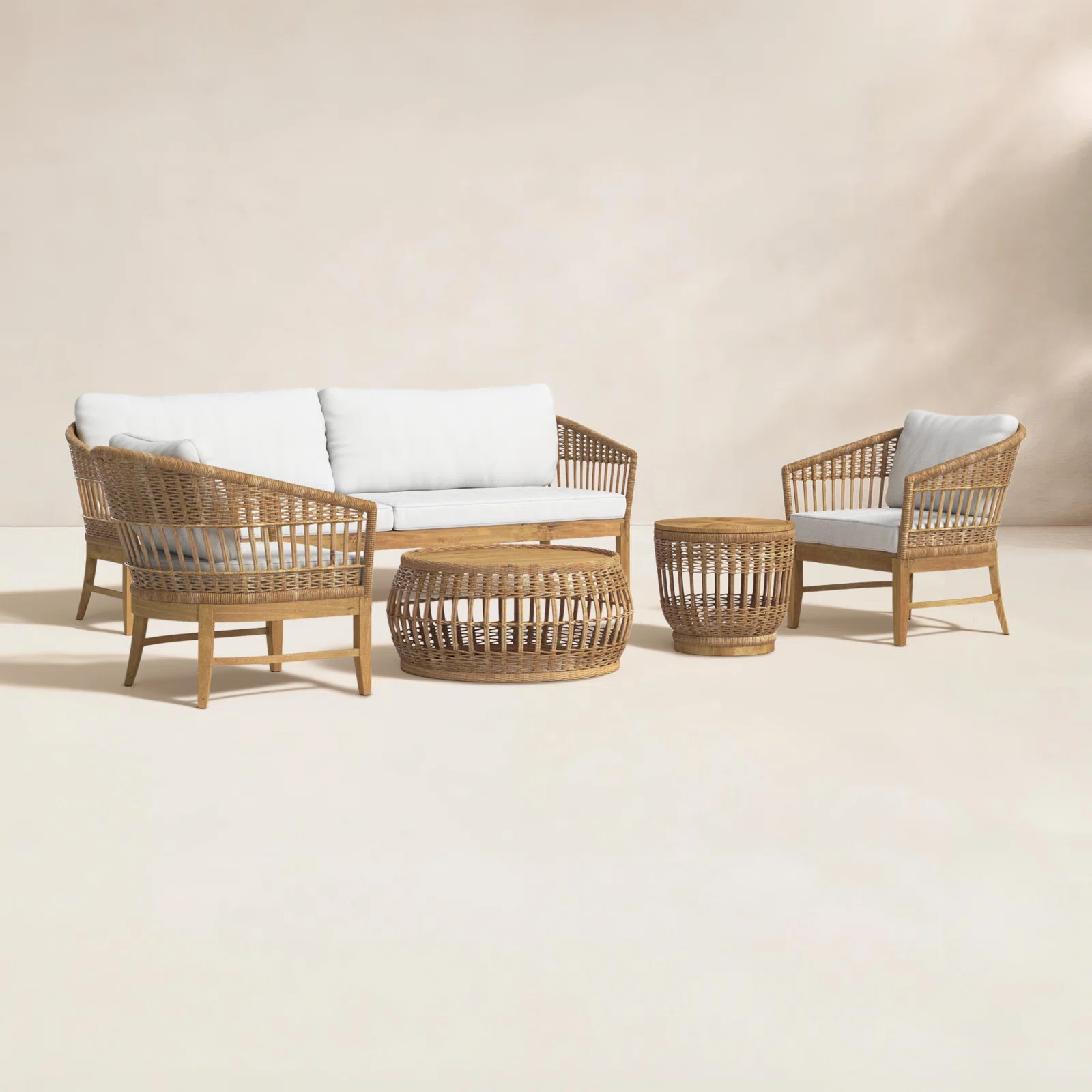 Dunkirk 5 Piece Sofa Seating Group with Sunbrella Cushions | Birch Lane