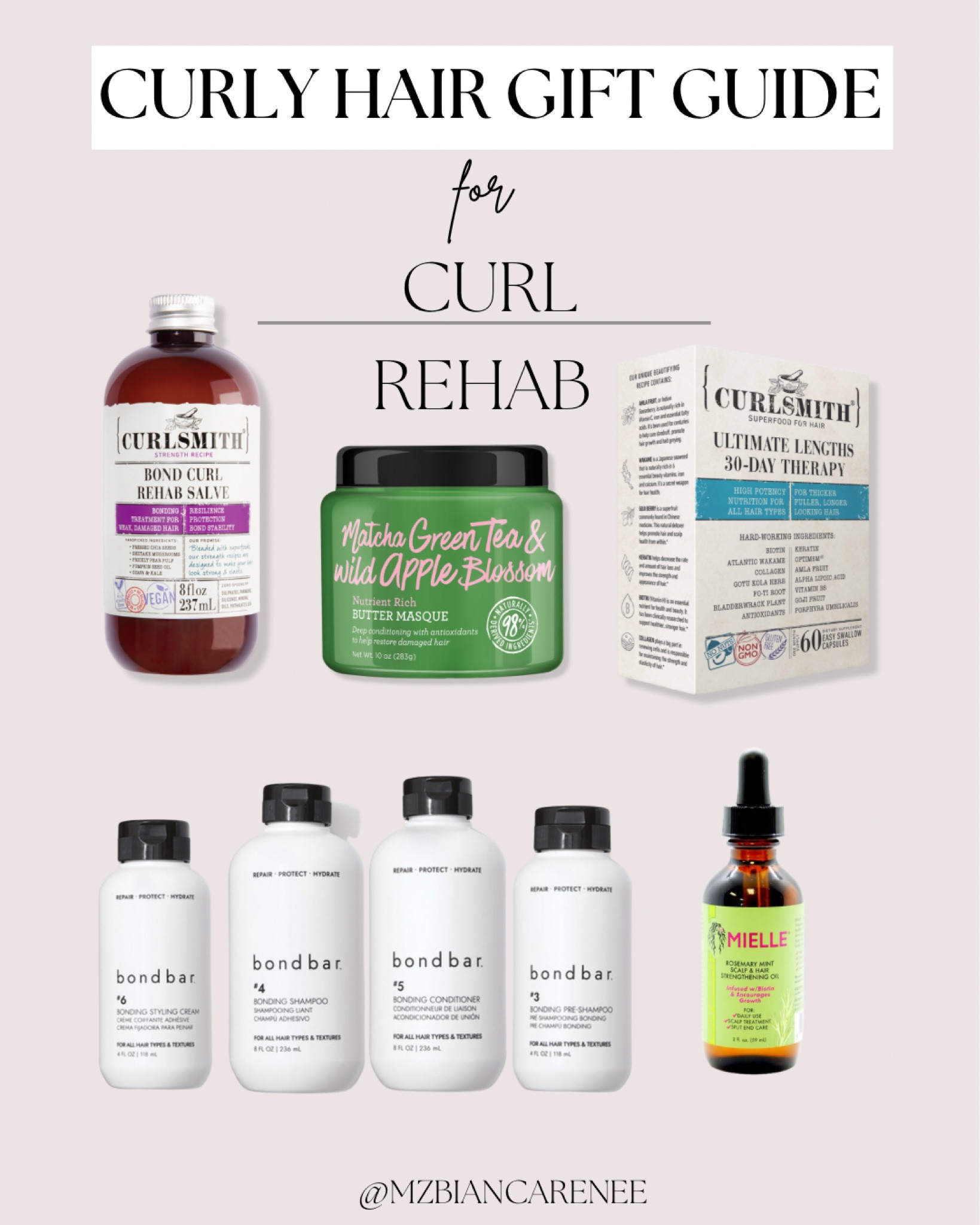 Bring your curls back! All these  will help rebuild the bonds in your curly hair and help it grow long and strong! These are all great for damaged hair or anyone looking to boost their hair growth this year! 

#LTKGiftGuide #LTKbeauty #LTKHoliday
