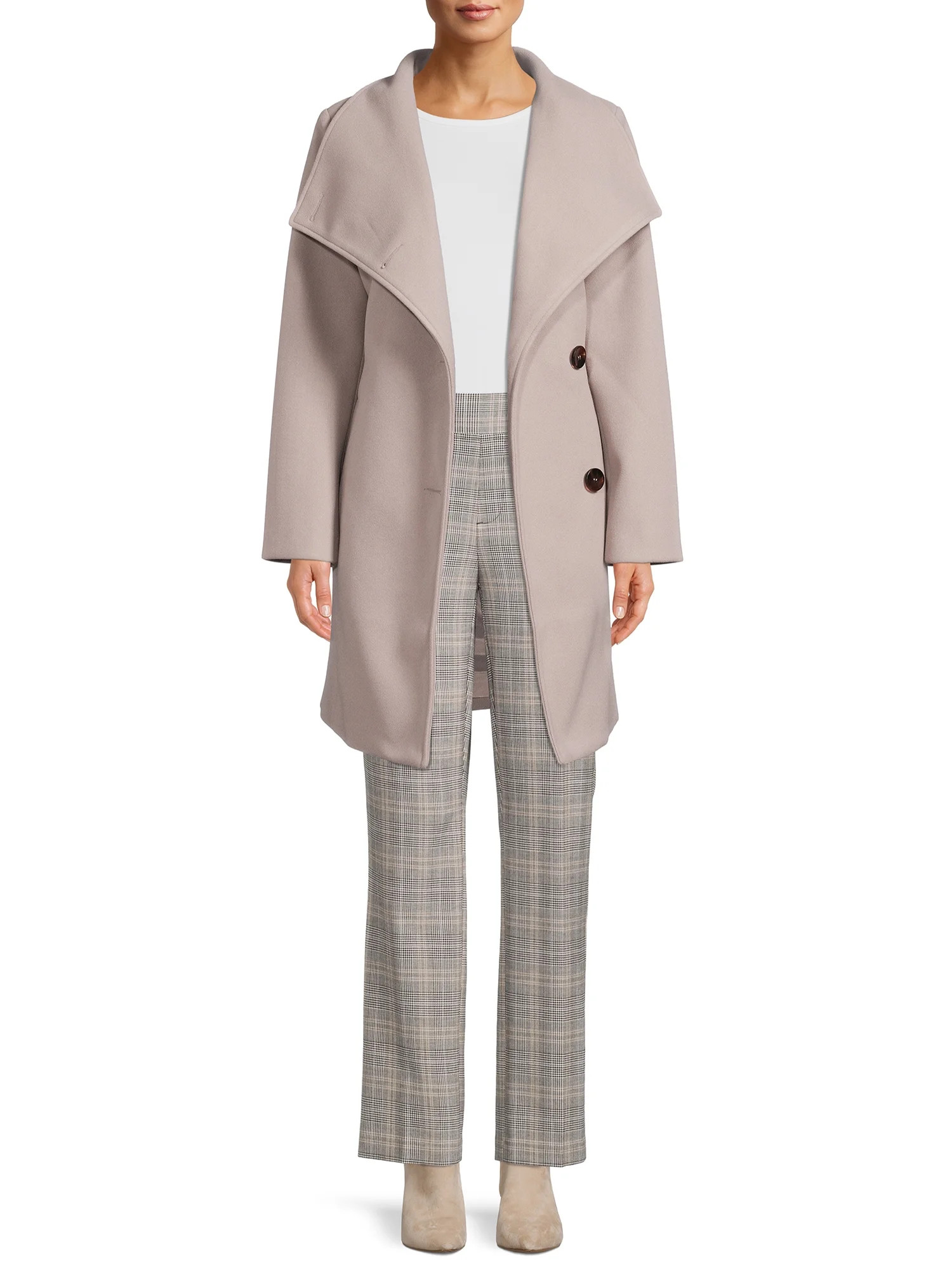 Mark Alan Women's Belted Wrap Coat - Walmart.com | Walmart (US)