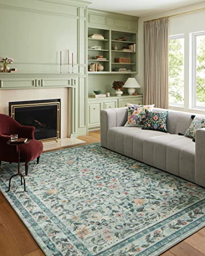 Loloi Rifle Paper Co. Courtyard Collection COU-03 Sage 8'-6" x 11'-6" Area Rug feat. CloudPile | Amazon (US)