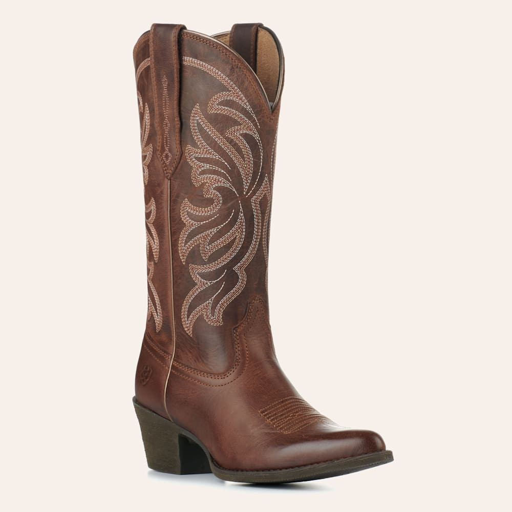 Ariat Women's Heritage Sassy Brown StretchFit Traditional Toe Cowboy Boots | Cavender's