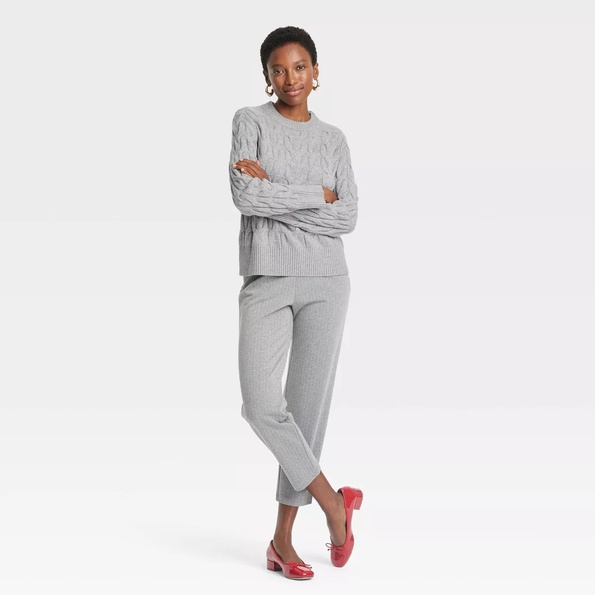 Women's Cable Crewneck Pullover Sweater - A New Day™ | Target