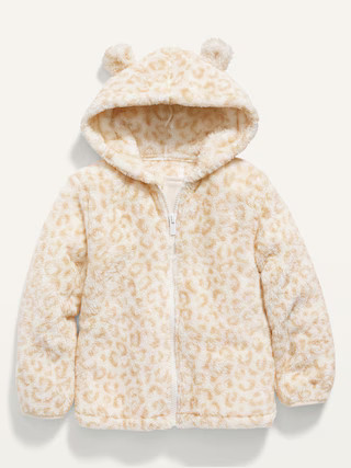 Hooded Sherpa Critter Jacket for Toddler Girls | Old Navy (US)