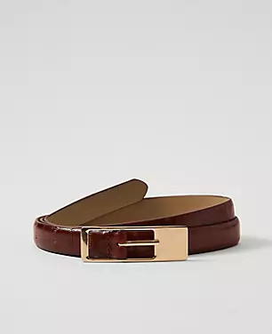 Embossed Leather Belt | Ann Taylor