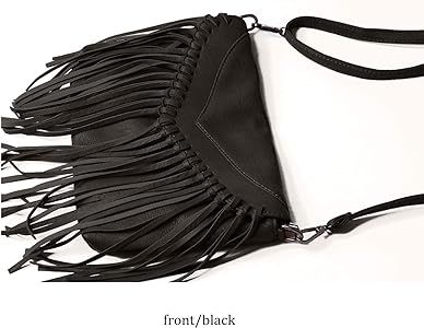 Women PU Leather Hobo Fringe Tassel Cross Body Bag Vintage Shoulder Handbag for Girls | Amazon (US)
