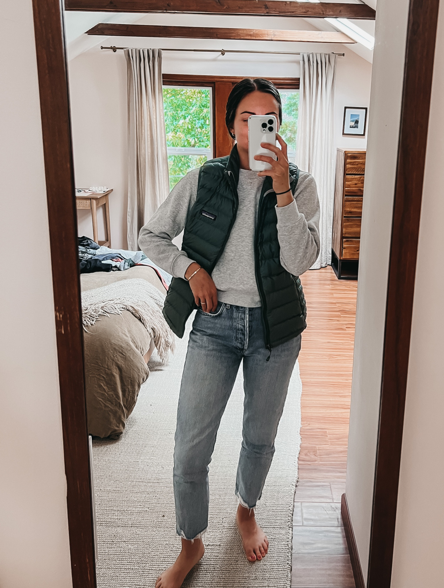 Halfway through June and it’s still cold in Portland! 
#patagonia #vest #agolde #spring #ootd

#LTKSeasonal #LTKfit #LTKtravel
