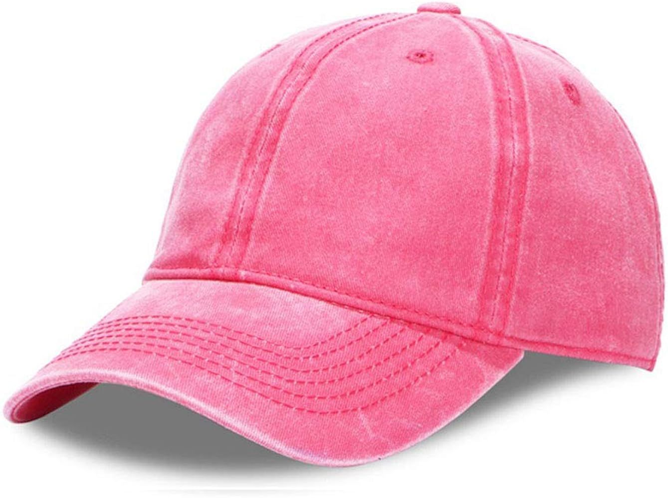 Unisex Washed Adjustable Denim Dad Hats Top Hats for Women Baseball Caps Baseball Hats for Men DIY P | Amazon (US)