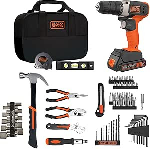 beyond by BLACK+DECKER Home Tool Kit with 20V MAX Drill/Driver, 83-Piece (BDPK70284C1AEV) | Amazon (US)
