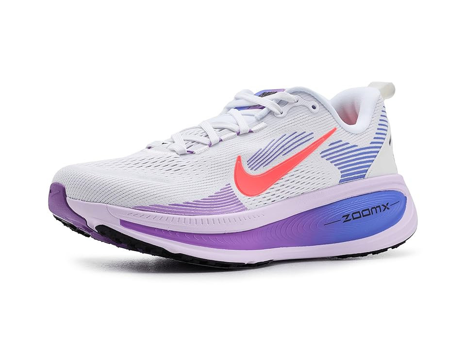 Nike Vomero 18 Women's Shoes White/Hot Lava/Violet Mist/Sapphire : 11.5 D - Wide, Synthetic | Zappos