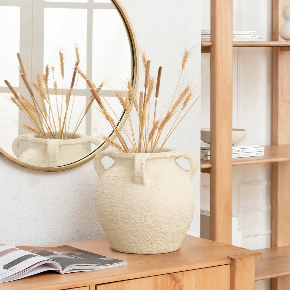 Handcrafted Amphora Shaped Vase - Contemporary Design Style Vase Made Using Terracotta | Wayfair North America