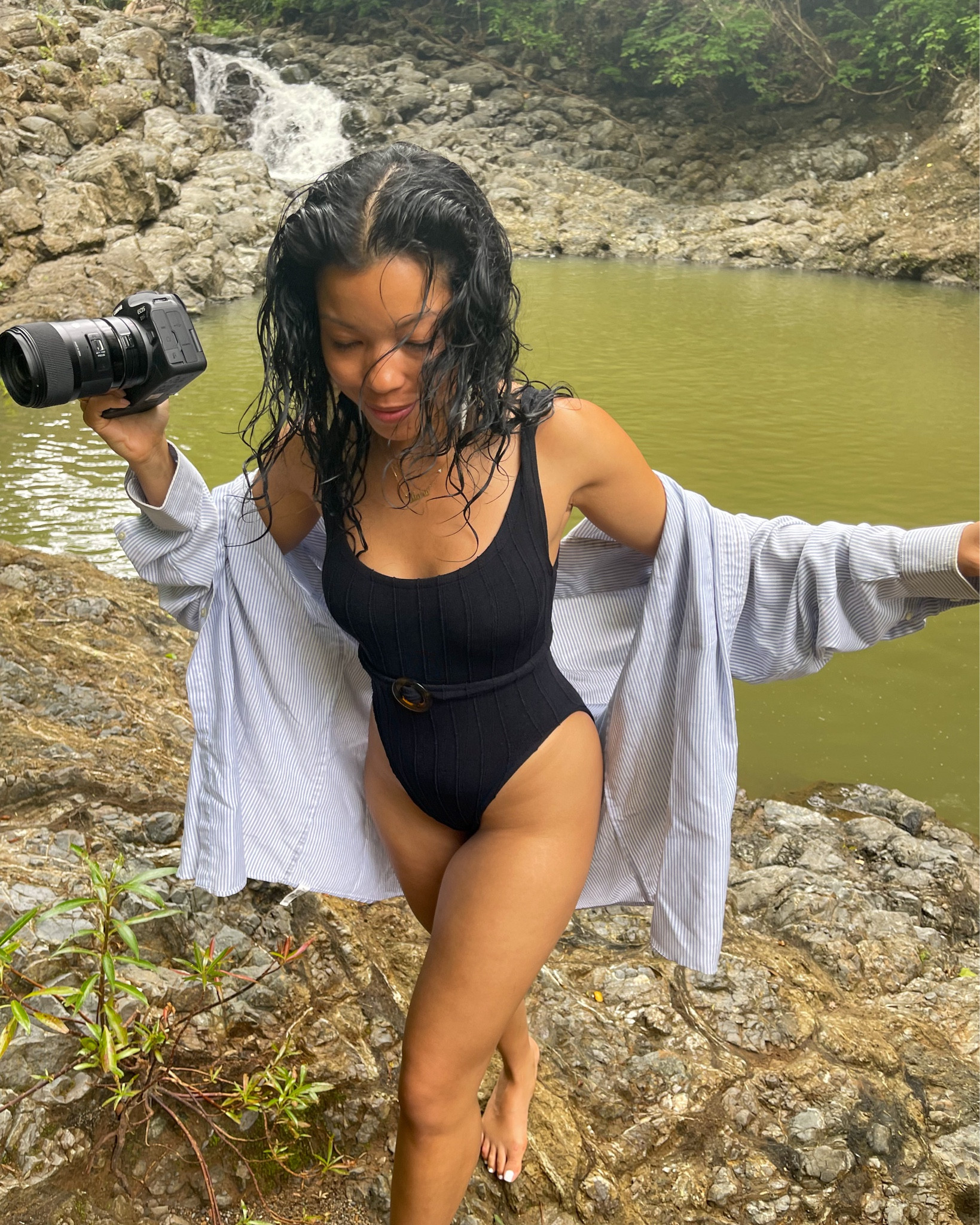 another one of my favorite suits for summer. this one is so flattering with the belt! Currently sold out, but I linked one I could find secondhand 

#LTKstyletip #LTKswim