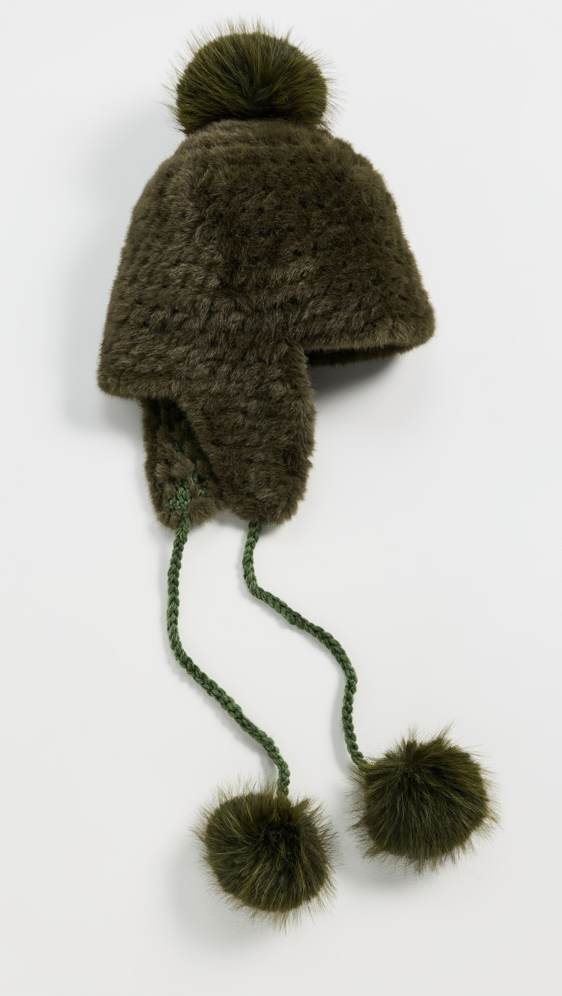 Faux Mink Knitted Trapper Beanie | Shopbop