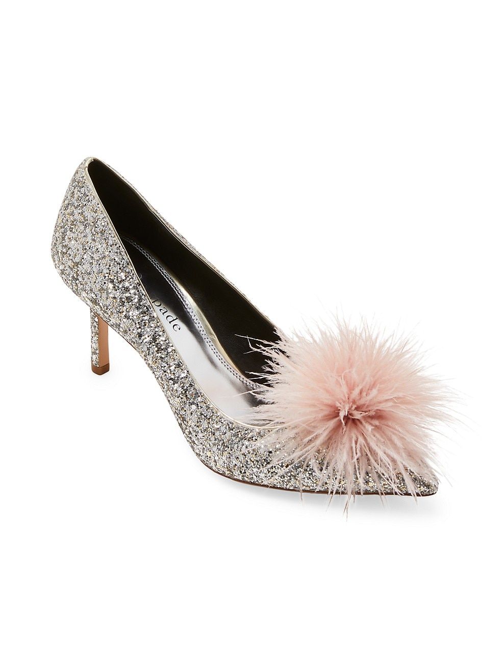 kate spade new york Marabou Glitter Embellished Pumps | Saks Fifth Avenue