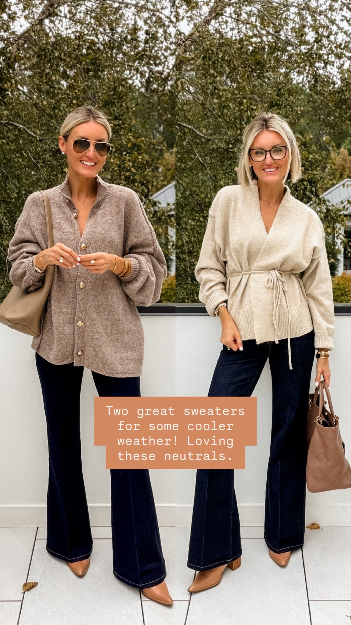 These neutral cardigans are so elevated and a chic way to add a twist on your everyday outfit! Love the dark wash flare jeans I got from Walmart paired with these! Wearing small, 2 in jeans

Loverly grey, Walmart fashion, flare jeans outfit, tie waist cardigan, Amazon style finds, fall fashion, outfit ideas for women