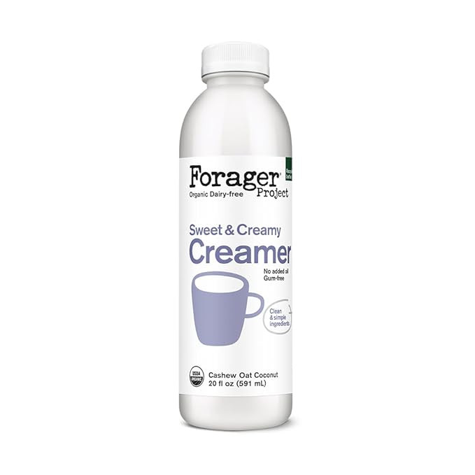 Forager Project Organic Dairy Free Creamer, Sweet & Creamy, 20 Fl Oz | Amazon (US)