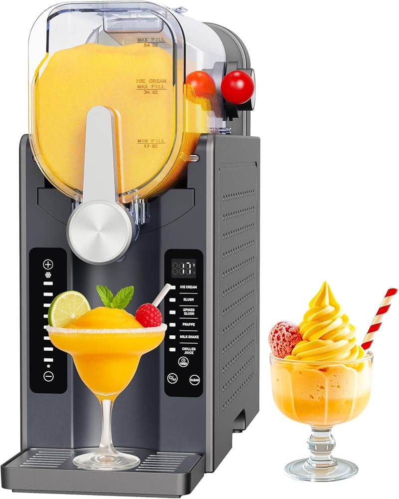 Slushie Machine: No Ice Needed All-in-One Slushy Maker for Home, Real-Time Temp Display, Auto-Cle... | Amazon (US)