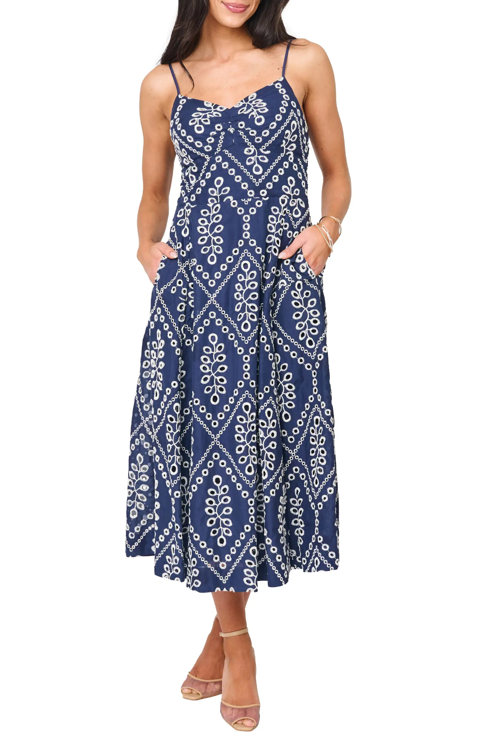 Amanda Eyelet Cotton Sundress | Nordstrom