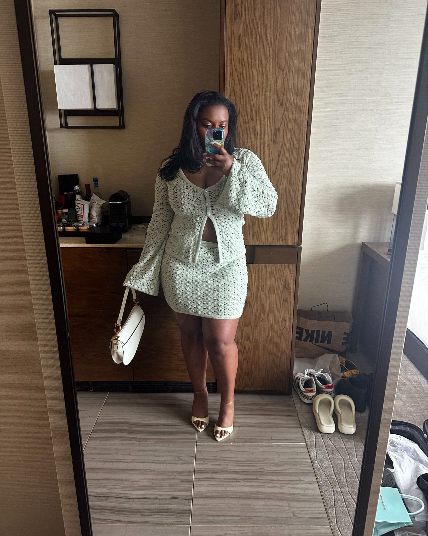 When the host says to wear your pastels…don’t forget MINT 😍
—
Entire set from #Meshki! I’m wearing an XL. Heels from Cult of coquette. 

#LTKSummerEdit #LTKSeasonal #LTKMidsize