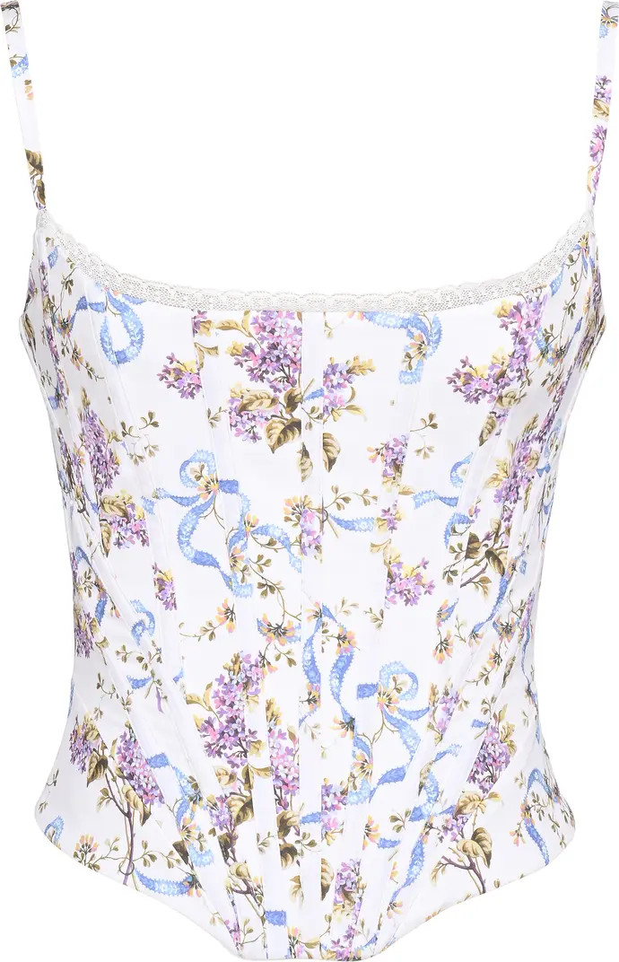 Cadie Stretch Cotton Corset Top | Nordstrom