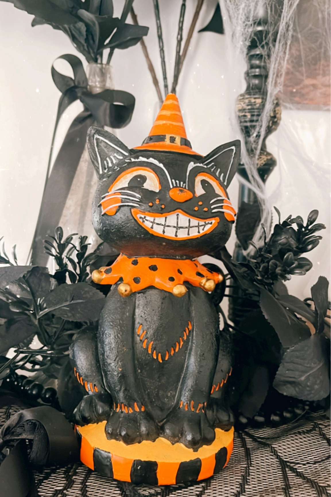 Shop this vintage retro inspired Halloween cat statue grab it before it's gone! 

#LTKHome #LTKFindsUnder50 #LTKSeasonal