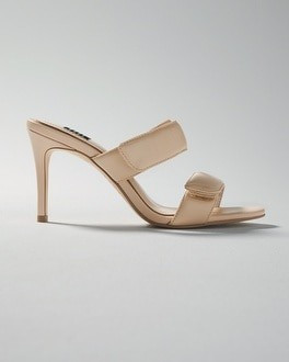 Leather Mid-Heel Sandal | White House Black Market
