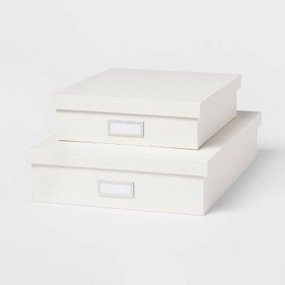Canvas Desk Storage Box Set of 2 - Brightroom™ | Target