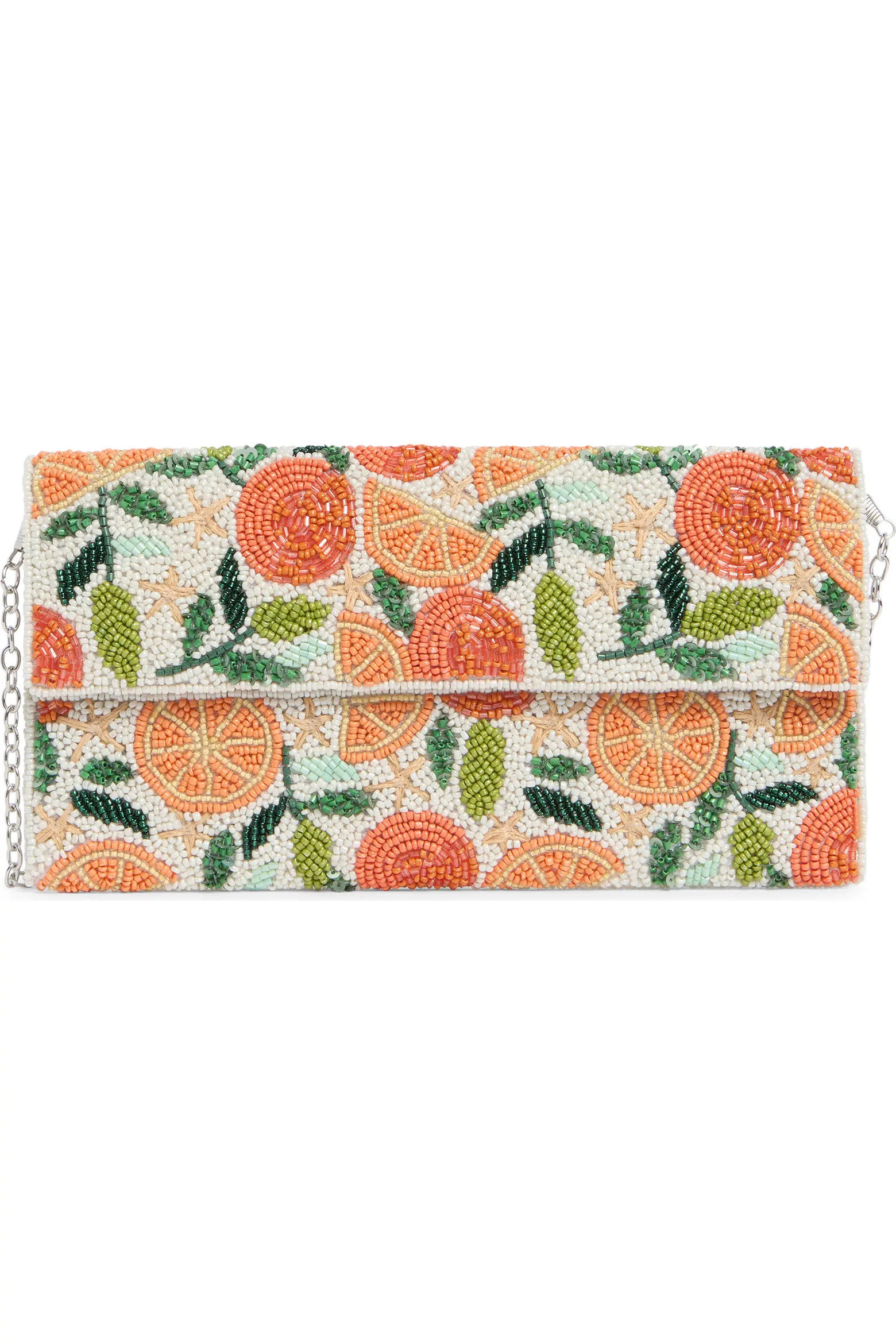 Orange Beaded Flap Envelope Clutch (Women) | Nordstromrack | Nordstrom Rack