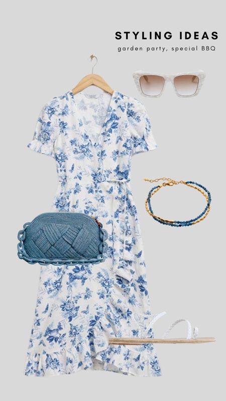 Styling this blue floral wrap dress for summer occasions 

Bag - Sezane 

#LTKuk #LTKstyletip #LTKsummer