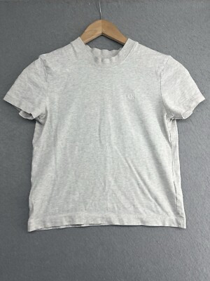 Calvin Klein T Shirt Women’s Size XS Gray Rachel Green Athleisure 90s Classic   | eBay | eBay US