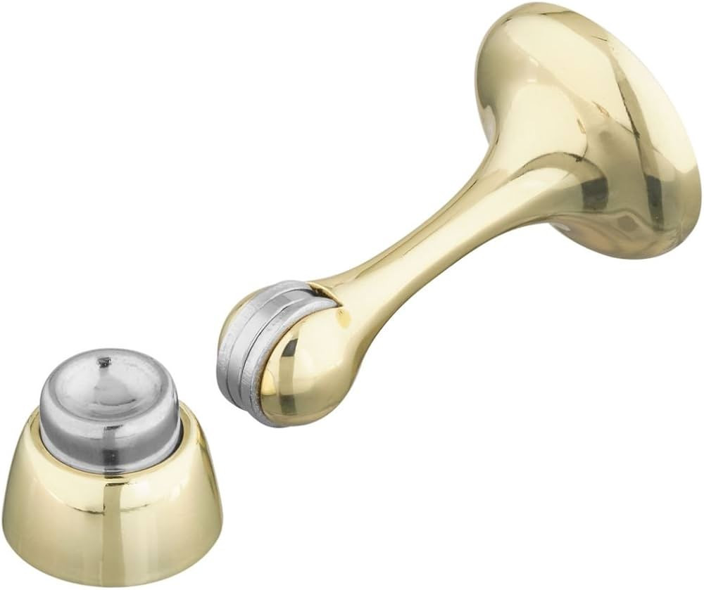 National Hardware N328-161 V244 Magnetic Rigid Door Stop in Brass,3 Inch | Amazon (US)