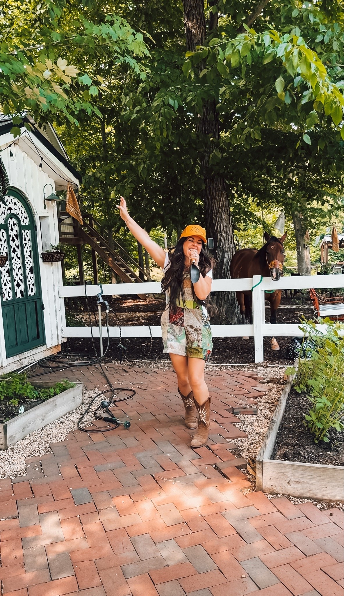The hat is restocked!  Overalls wearing a large but I cut the elastic out and I could have gotten a size medium!  Love them! Summer western outfit for festival or a concert

#LTKootd #LTKSaleAlert #LTKPetite