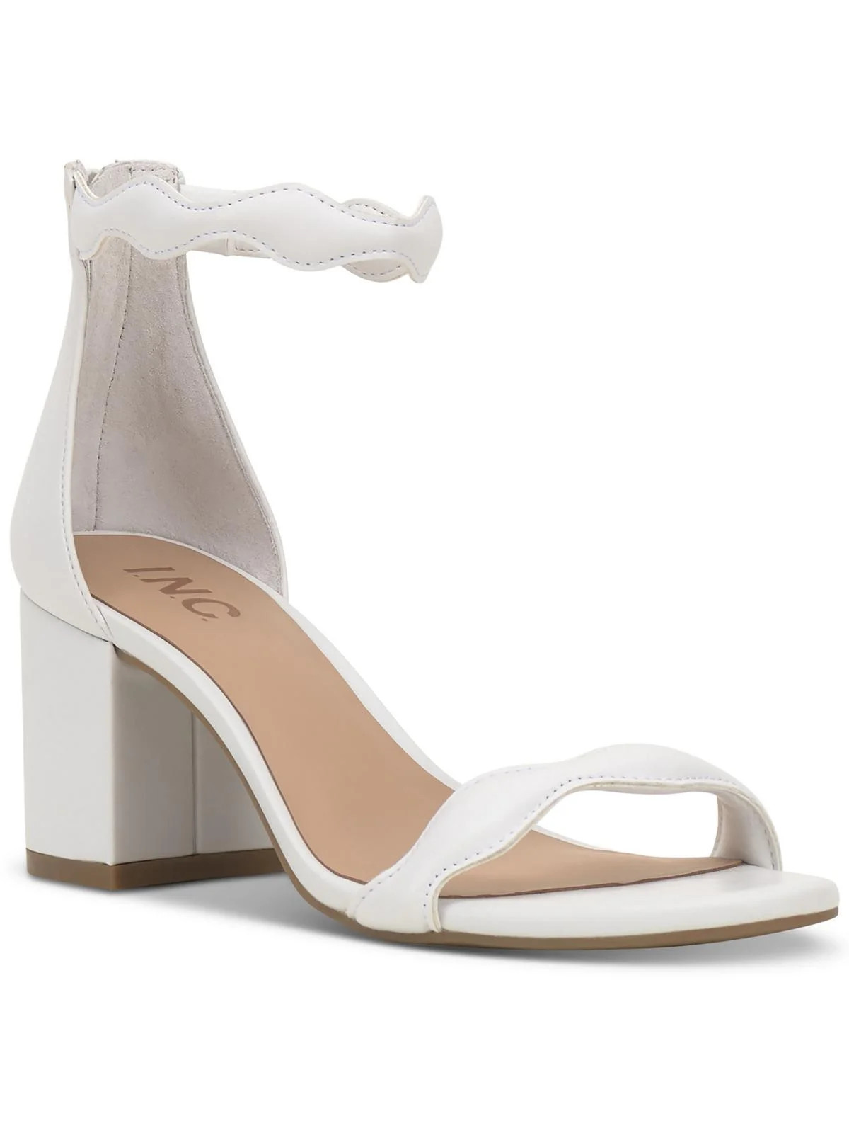 INC Womens Sollisa Faux Leather Scalloped Heels | Walmart (US)