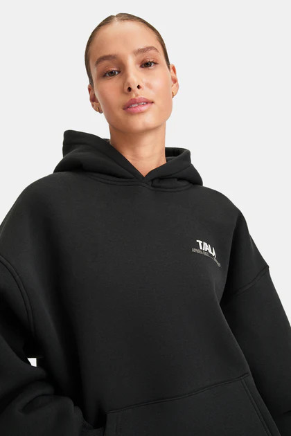 TALA WINTER SPORTS OVERSIZED HOODIE - VINTAGE BLACK | TALA (UK)