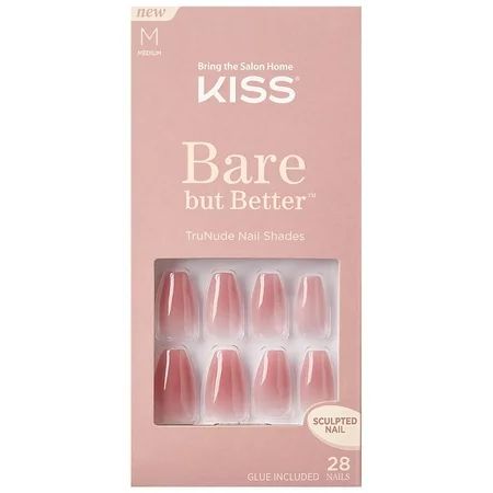 Bare but Better Sculpted TruNude Fake Nails Nude Nude | Walmart (US)
