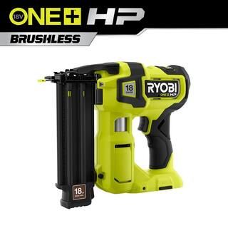 RYOBI ONE+ HP 18V 18-Gauge Brushless Cordless AirStrike Brad Nailer (Tool Only) P322 | The Home Depot