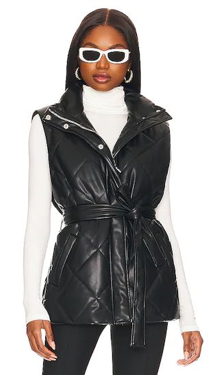 Faux Leather Vest in Night Fever | Revolve Clothing (Global)