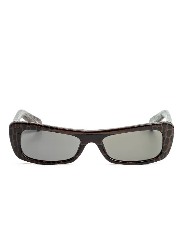 Capri croc-effect sunglasses | Farfetch Global