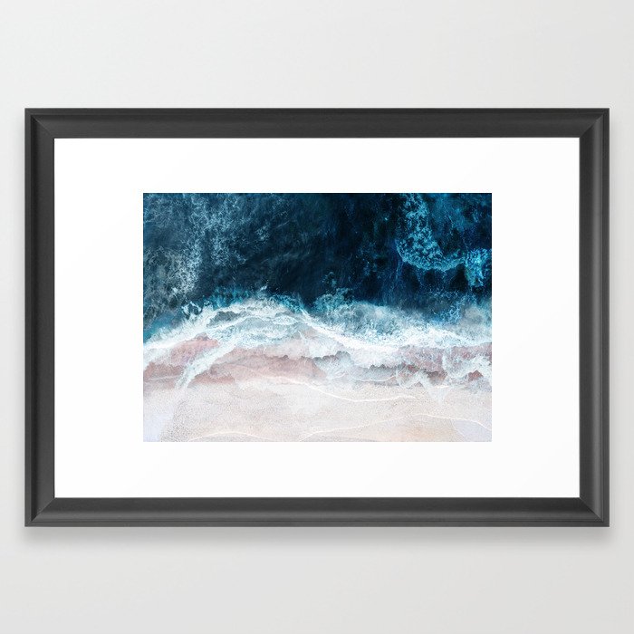 Blue Sea II Framed Art Print | Society6