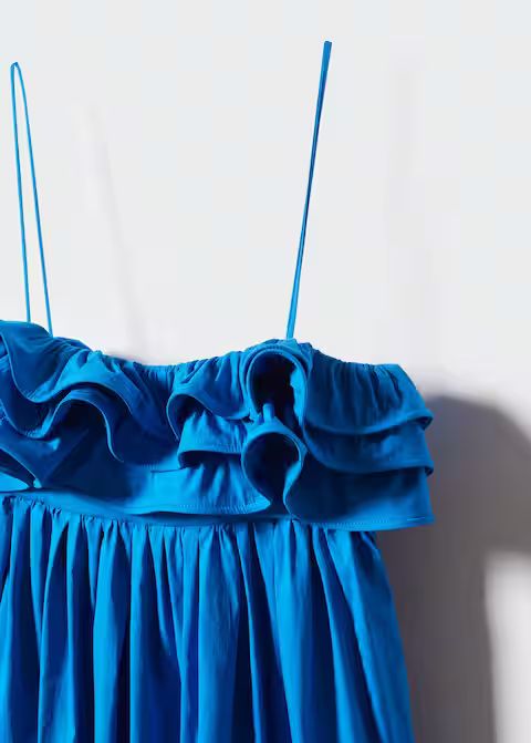 Ruffle gown | MANGO (US)