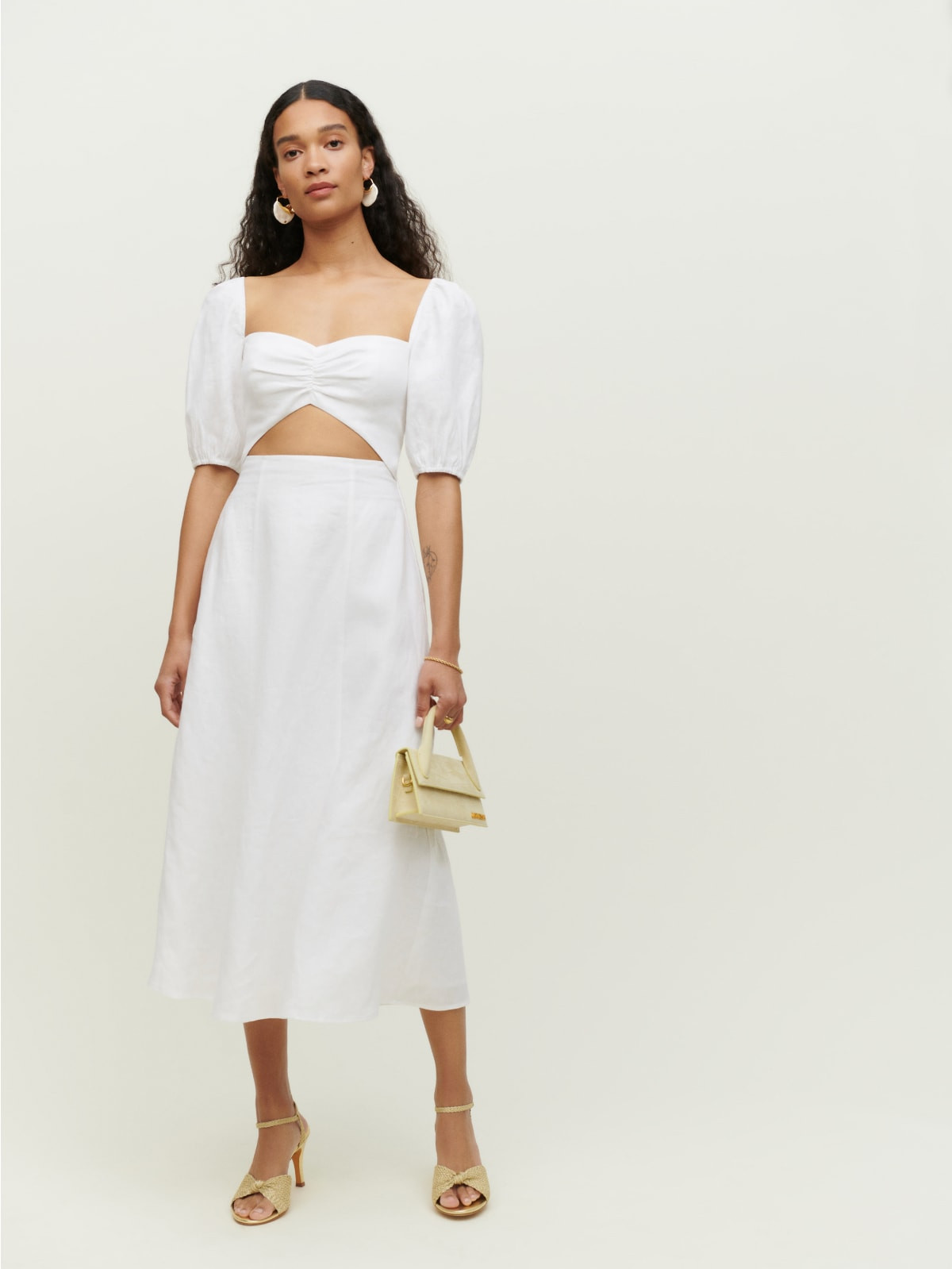 Pompano Linen Dress | Reformation (Global)