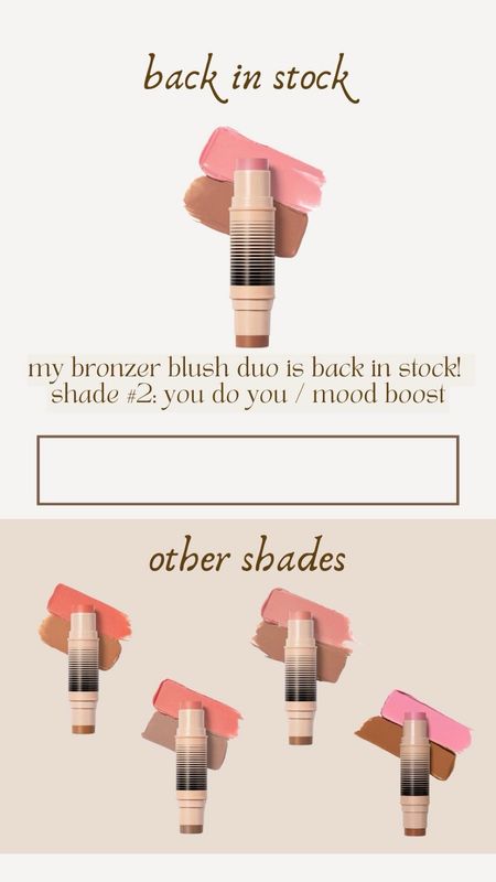 Dibs Blush/Bronzer Duo - My shade is back in stock! 

#LTKbeauty