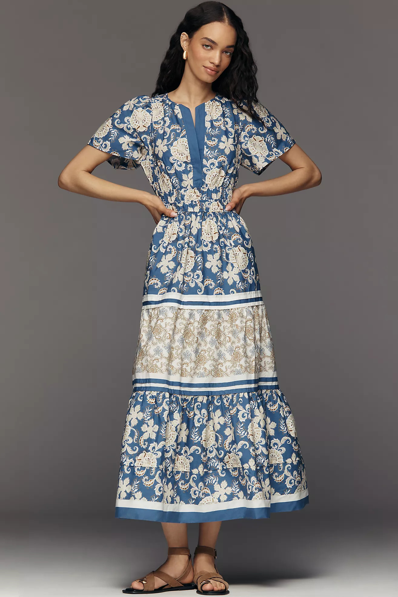 Somerset 100% Cotton Poplin Maxi Dress | Anthropologie (US)